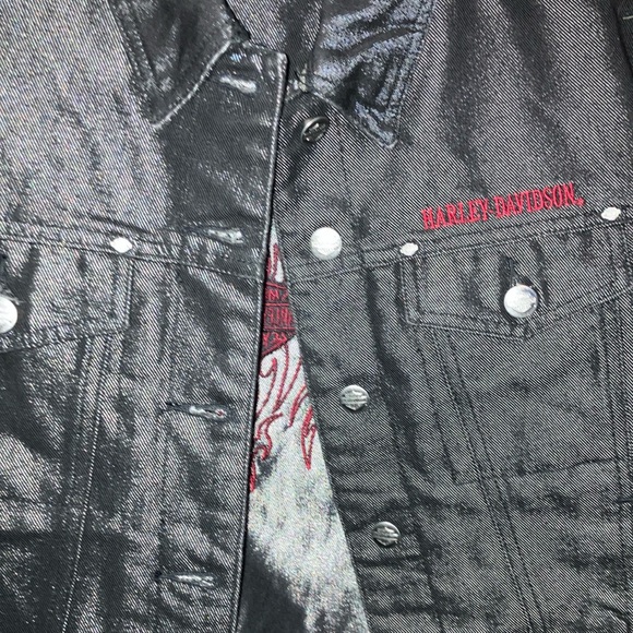 Harley-Davidson Black Jeans Jacket - Picture 4 of 4